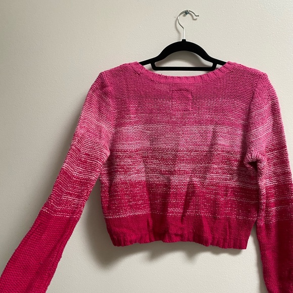 Hollister Pink Ombré Marled Knit Sweater S - Picture 4 of 5